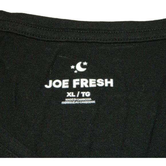 3 for/$25Joe Fresh Long Black Night Gown Shirt T-Shirt Novelty Sleepwear Size XL - Picture 8 of 8